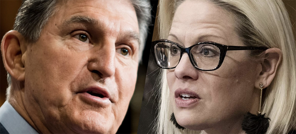 Democratic Voters Deliver Stinging Rebuke to Party's Manchin-Sinema Wing