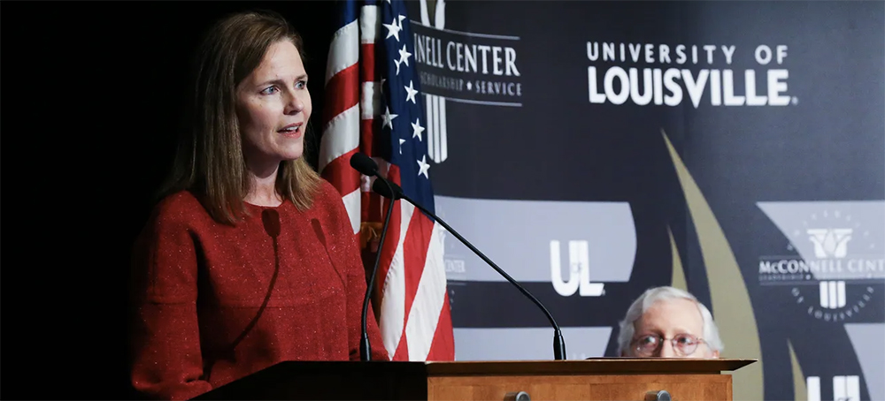 Justice Amy Coney Barrett Argues Supreme Court Isn't 'a Bunch of Partisan Hacks'