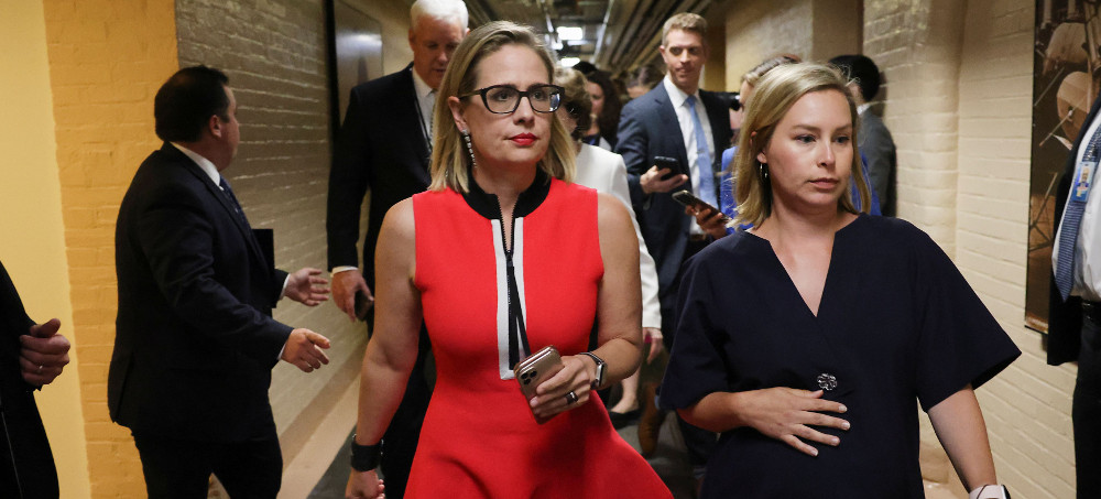 Liberal Backlash Against Sinema Grows on Capitol Hill as Potential Arizona Challenger Emerges