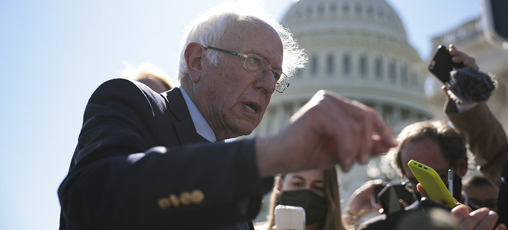 Sanders Signals House Should Hold Off on Infrastructure Vote