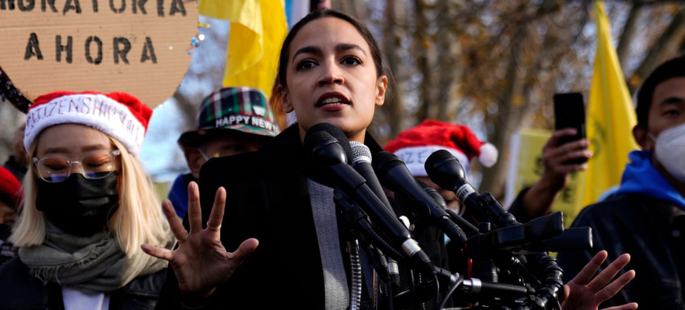 AOC Speaks Out Against Republicans' Gun-Wielding Christmas Photos