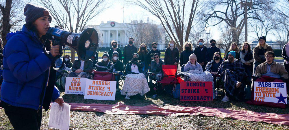 Voting Rights Advocates Hold Hunger Strike Near White House