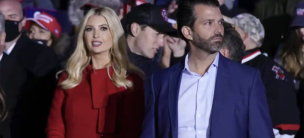 Report: New York Attorney General Subpoenas Donald Trump Jr. and Ivanka Trump