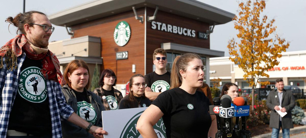 Unionized Starbucks Workers Walk Out, Citing Health Concerns