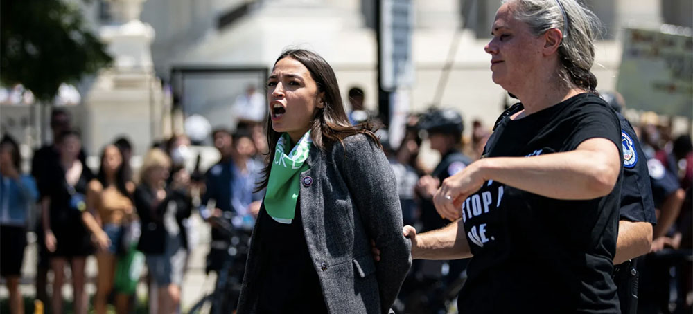 Alexandria Ocasio-Cortez, Rashida Tlaib and Ilhan Omar Arrested at Supreme Court Abortion Protest