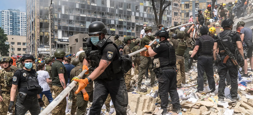 At Ukraine’s Largest Children’s Hospital, a Horrific Scene of Destruction