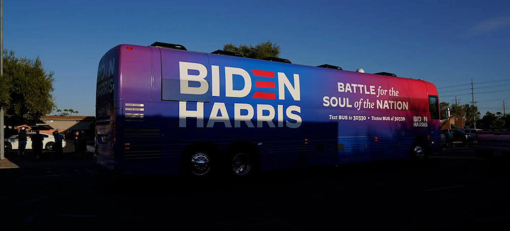 Trial Begins in Alleged ‘Trump Train’ Ambush of Biden-Harris Bus in 2020